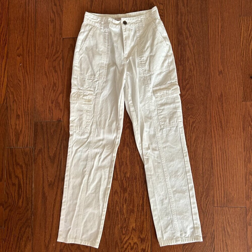Sincerely Jules White Utilitarian Cargo Ankle Length Pants Size 25 Size 3 - Picture 6 of 11